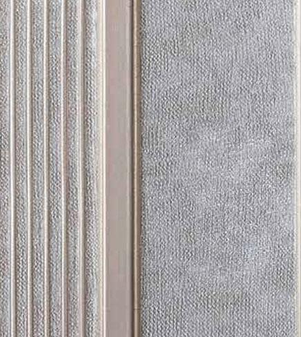 Vivre Louver Series Charcoal Designer White 8x0.41 Ft - Vl-22