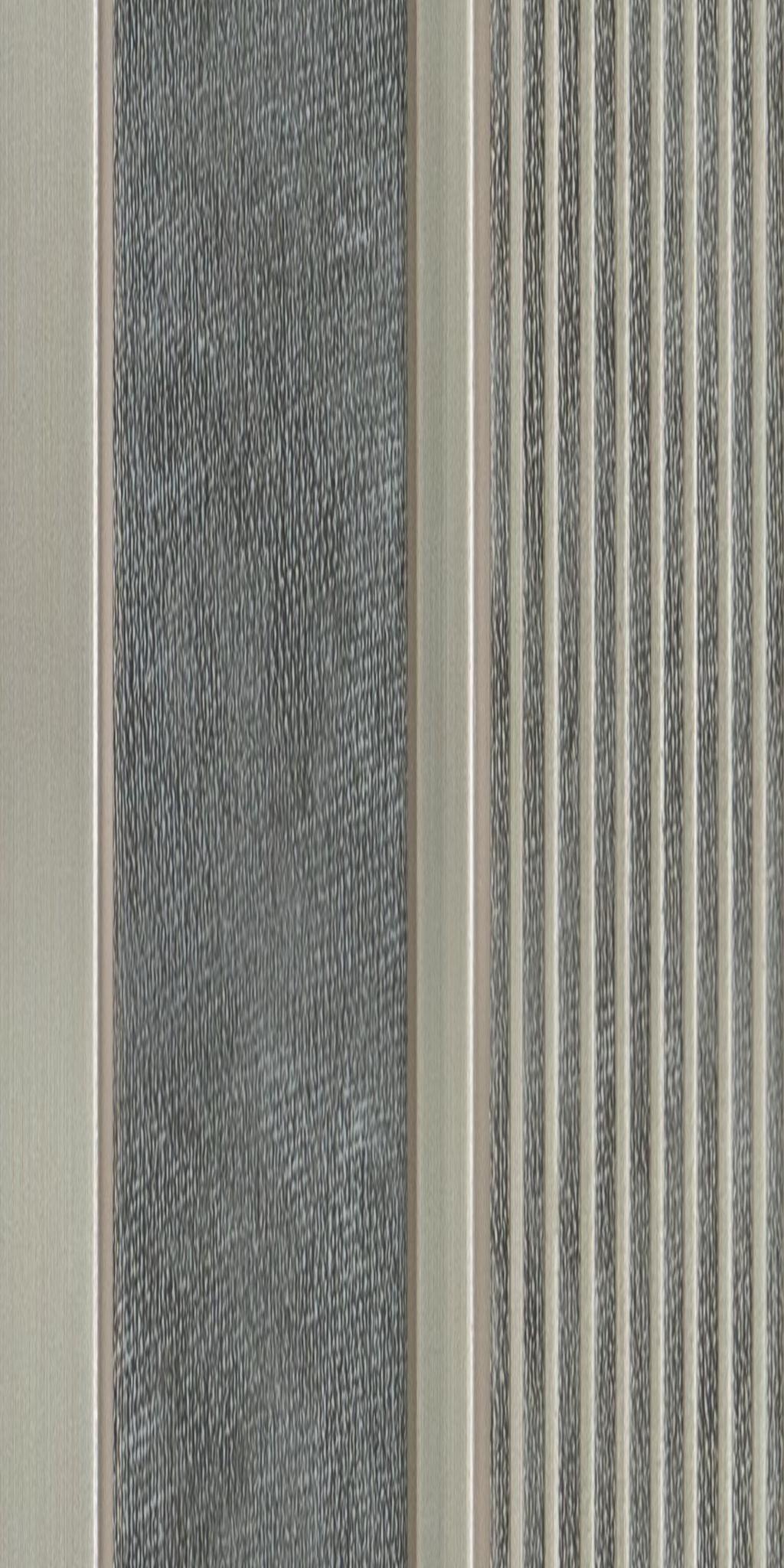 Vivre Louver Series Charcoal Designer White 8x0.41 Ft - Vl-22
