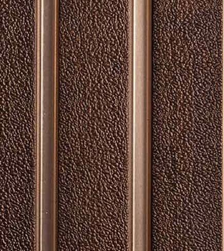 Vivre Louver Series Charcoal Fabric Dark Brown 8x0.41 Ft - Vl-25