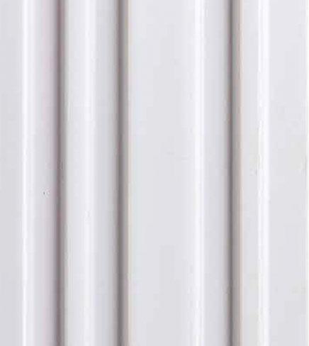 Vivre Louver Series Charcoal Plain Colors White 8x0.41 Ft - Vl-27
