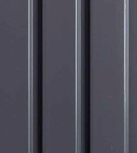 Vivre Louver Series Charcoal Plain Colors Black 8x0.41 Ft - Vl-30