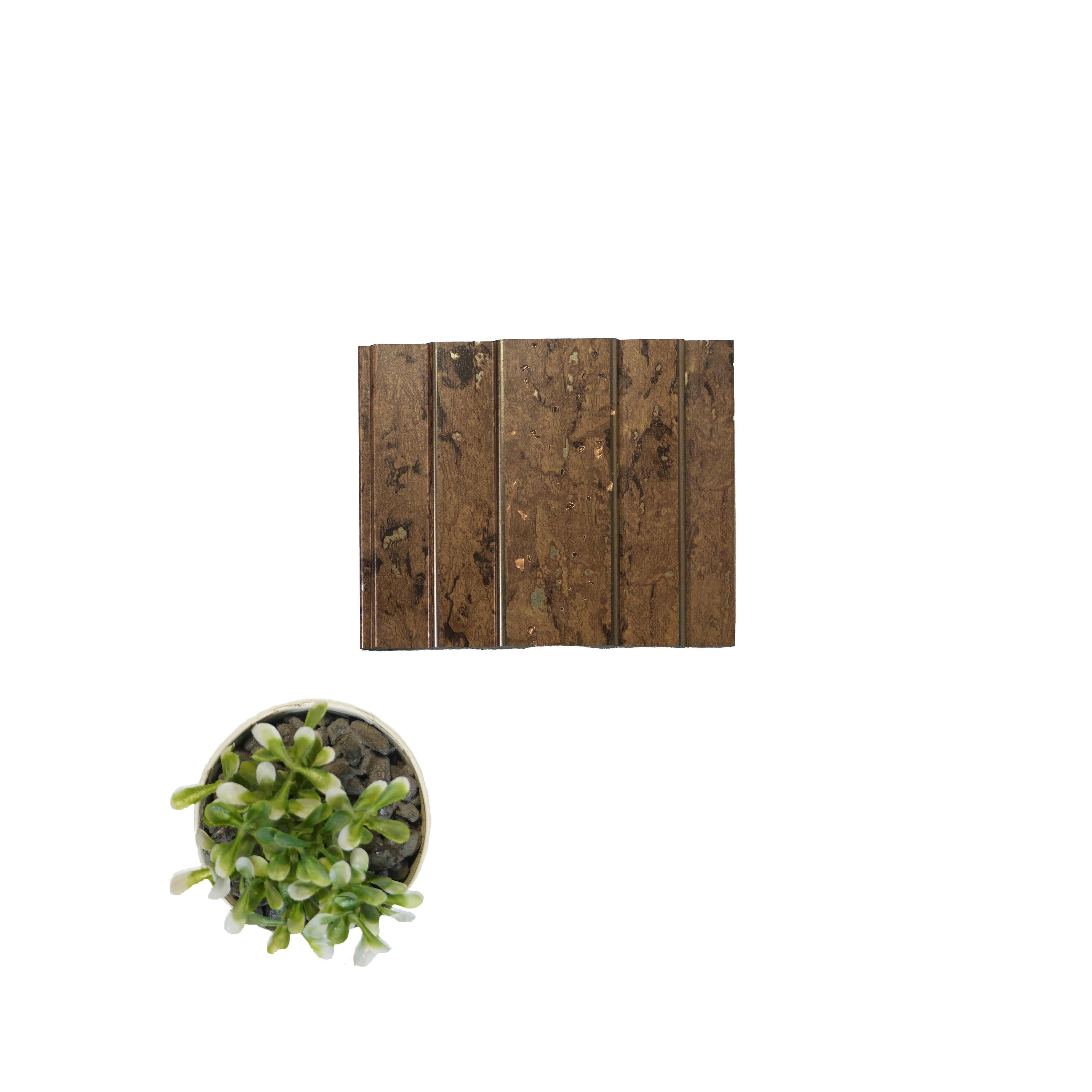 Vivre Louver Series Charcoal Wood Brown 8x0.42 Ft - Vl 48