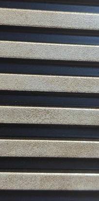 Acrylic Contrast Charcoal Louvers Marble & Stone Black 8x0.41 Ft - Wrf 2501