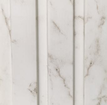 Rafters Charcoal Louvers Marble & Stone White 9.1x0.41 Ft - Wrf 675