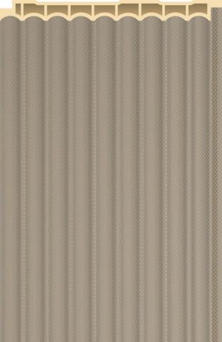 Interlock Wpc Louvers Plain Colors Warm Taupe 9.5x0.42 Ft - Pn 02573 M