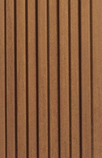Interlock Charcoal Louvers Wood Warm Walnut 8x0.38 Ft - Pn 02717 I