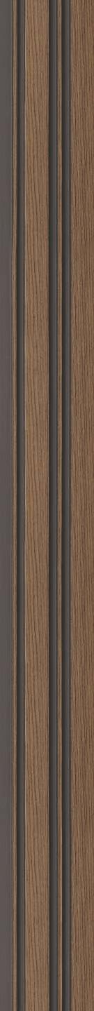 Charcoal Louvers Panel Display Clads Series Wood Wenge 8x0.41 Ft - Sa 1003