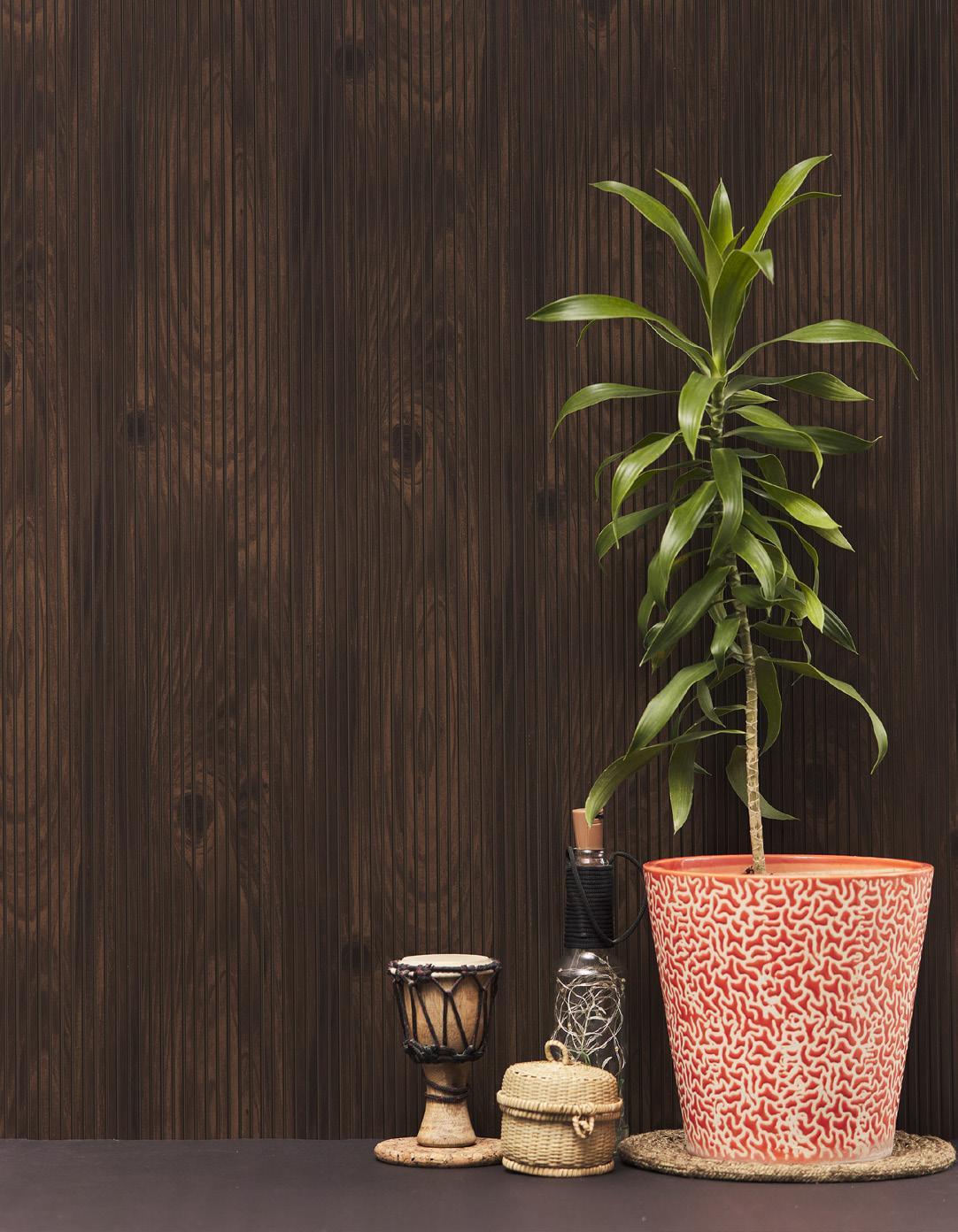 Rang Charcoal Louver Wood Wenge 8x1 Ft - Ra 8101