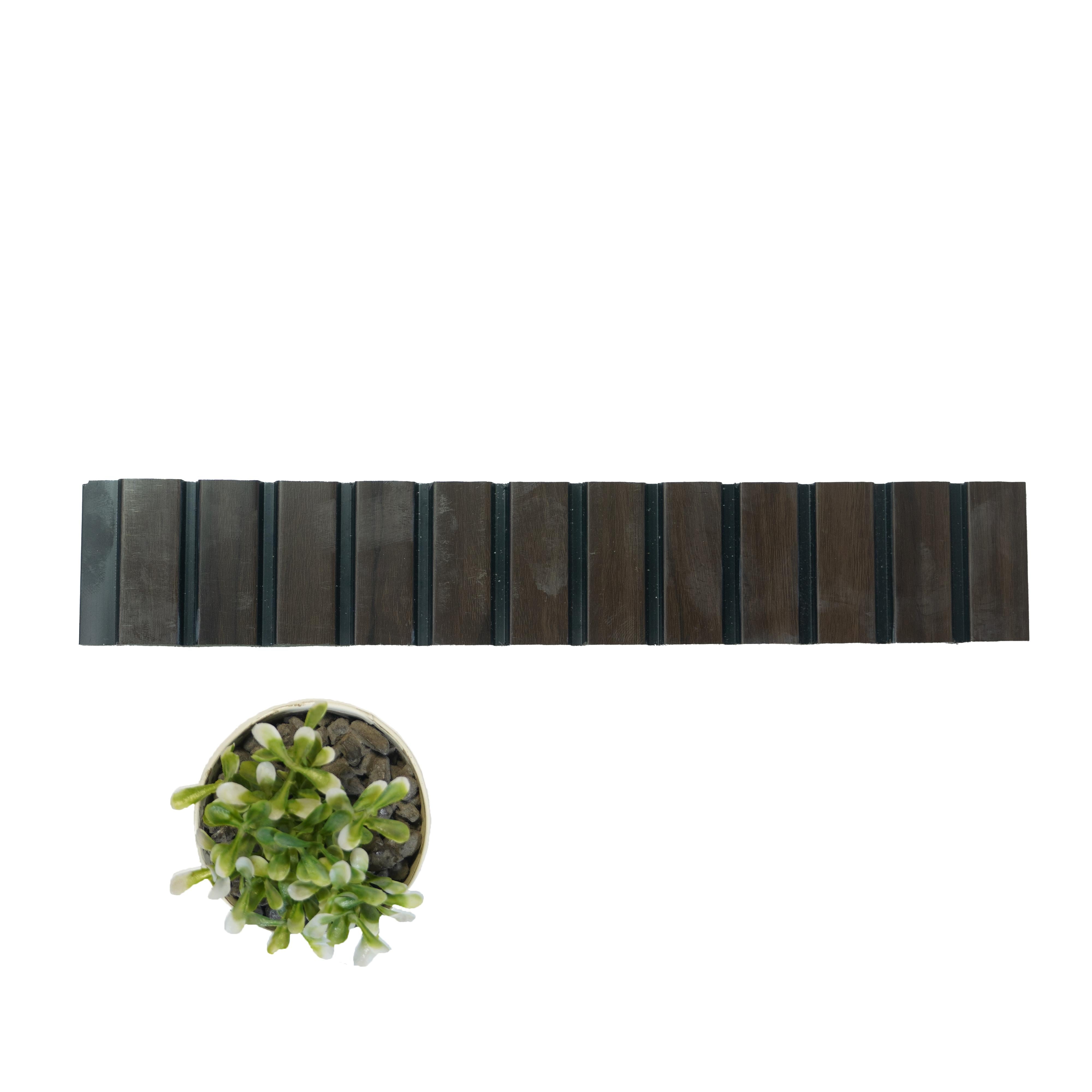 Rang Charcoal Louver Wood Wenge 8x1 Ft - Ra 8120