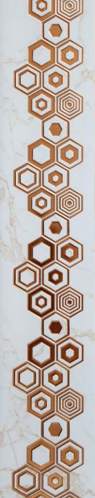 Decorative Wall Panel Designer White 8x2 Ft - Ed 901