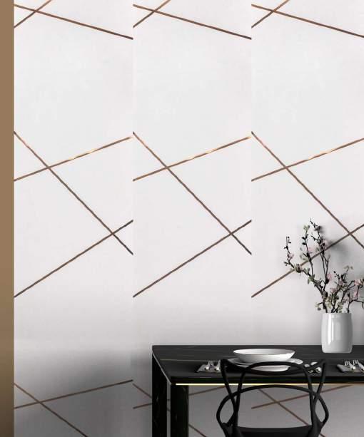 Charcoal Decorative Wall Panel Wood White 8x2 Ft - Ed 8103