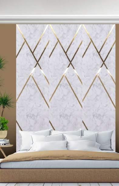 Decorative Wall Panel Wood White 8x2 Ft - Ed 8209