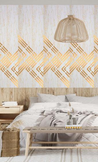 Decorative Wall Panel Wood White 8x2 Ft - Ed 8221