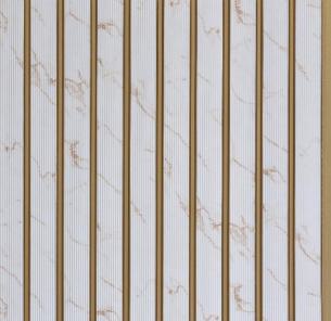 Interlock Wpc Louvers Panel Marble & Stone White 8x1 Ft - Pn 02727 F