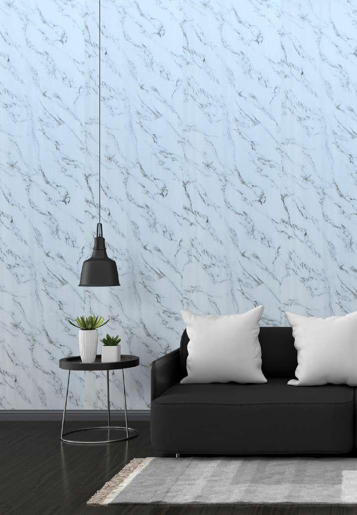 Decorative Wall Panel Marble & Stone White 8x2 Ft - Pn 03821