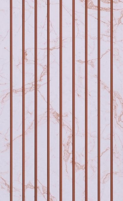 White Marble Charcoal Louvers & Stone 8x1 Ft - Ed 9130