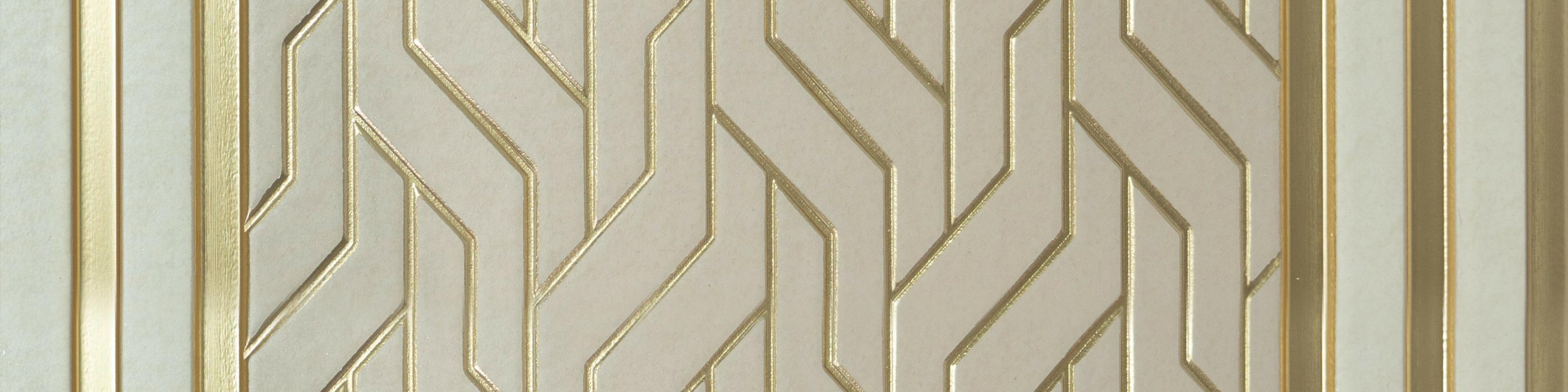 White Patterned Charcoal Louver Designer 8x1 Ft - Pn 00778