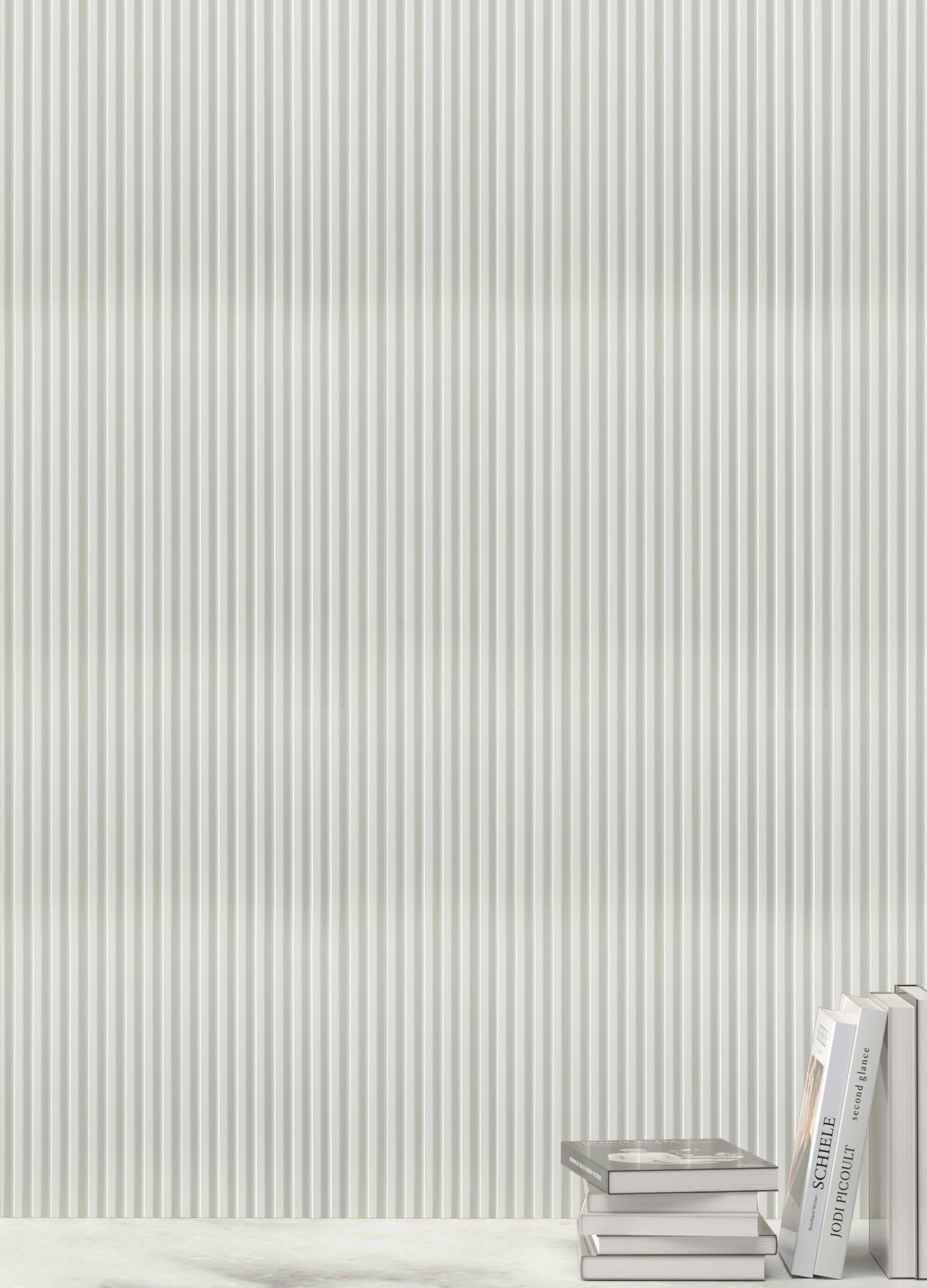 Plain Solids Charcoal Louver Colors White 8x0.4 Ft - Pn 05286