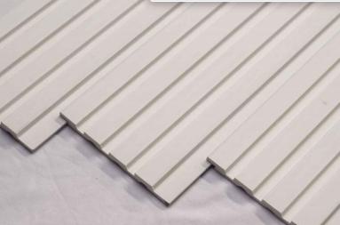Plain Solids Charcoal Louvers Panel Colors White 8x0.4 Ft - Pn 00644