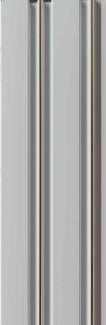 Plain Solids Charcoal Louvers Panel Colors White 9.5x0.4 Ft - Pn 00677