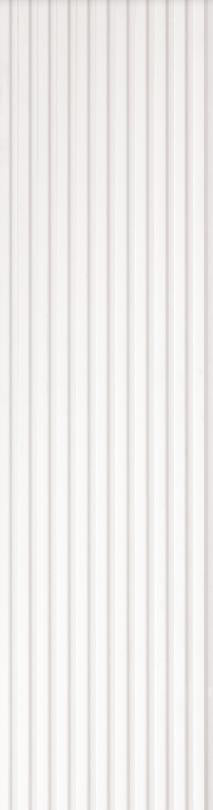 White Wooden Charcoal Louvers Wood 8x0.83 Ft - Ed 81012