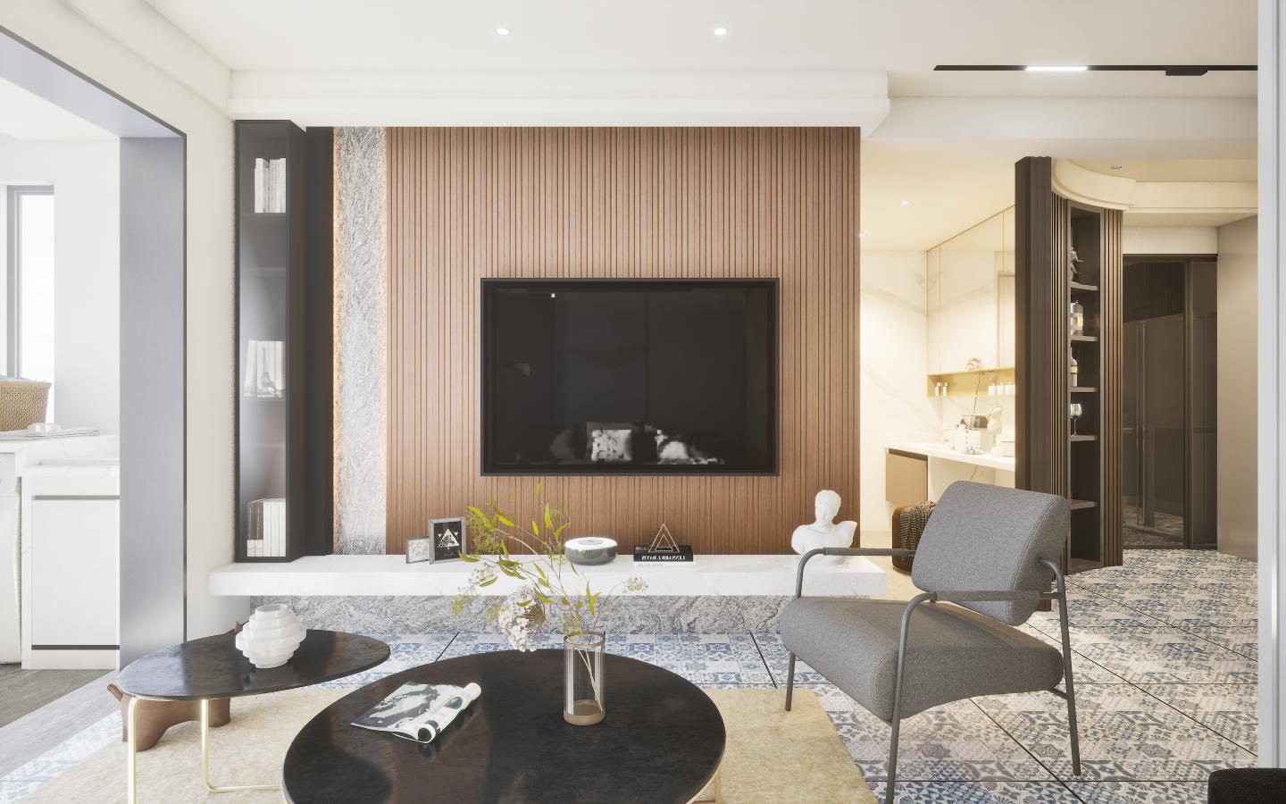 Leon 8 Ft X 5 Inch Panel Wood Louvers Brown 8x0.41 - Sm 4541