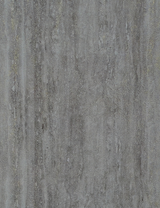 Gray wall panel with textured finish and subtle vertical striations, matte sheen.