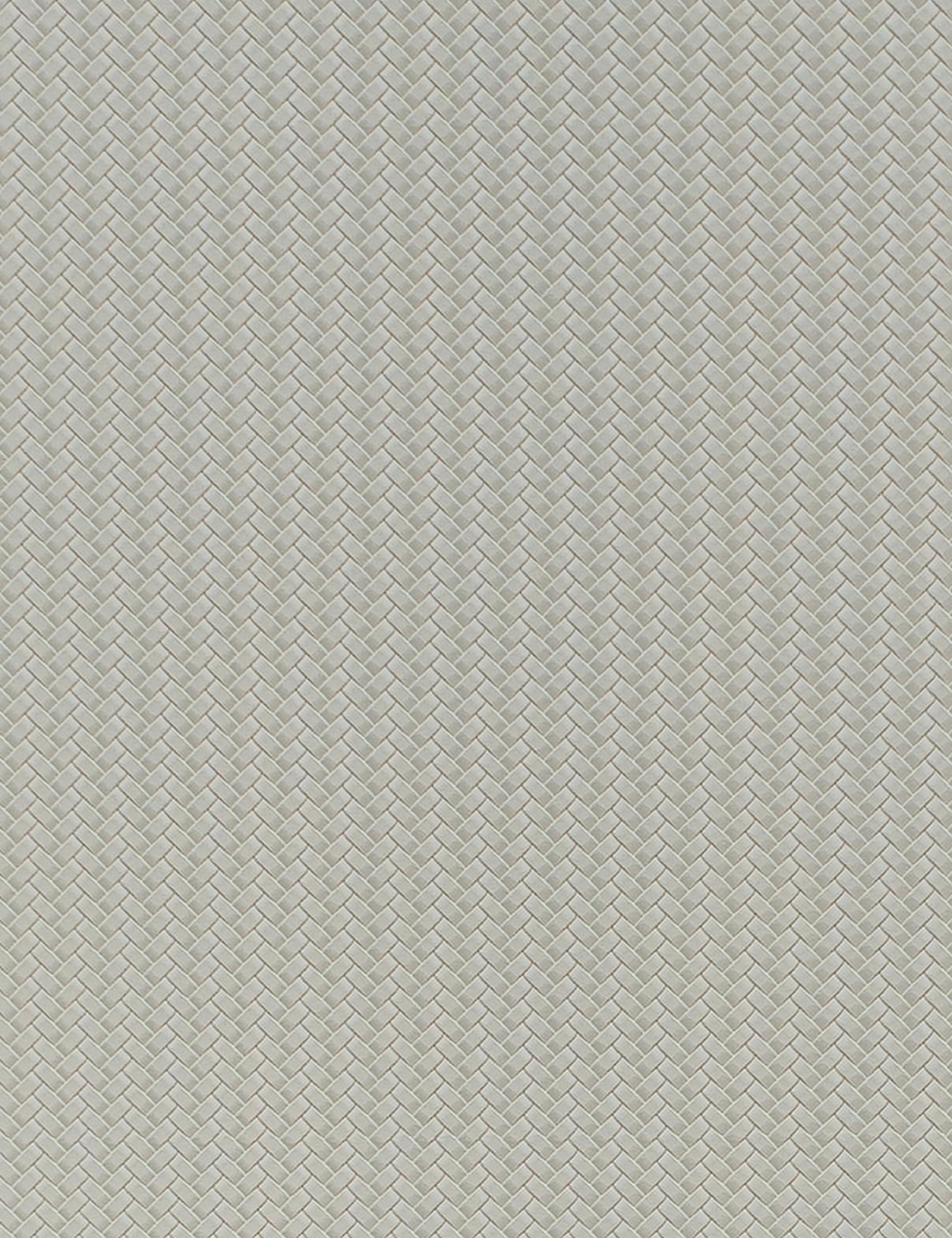 White wall panel with textured, woven geometric pattern and subtle sheen.