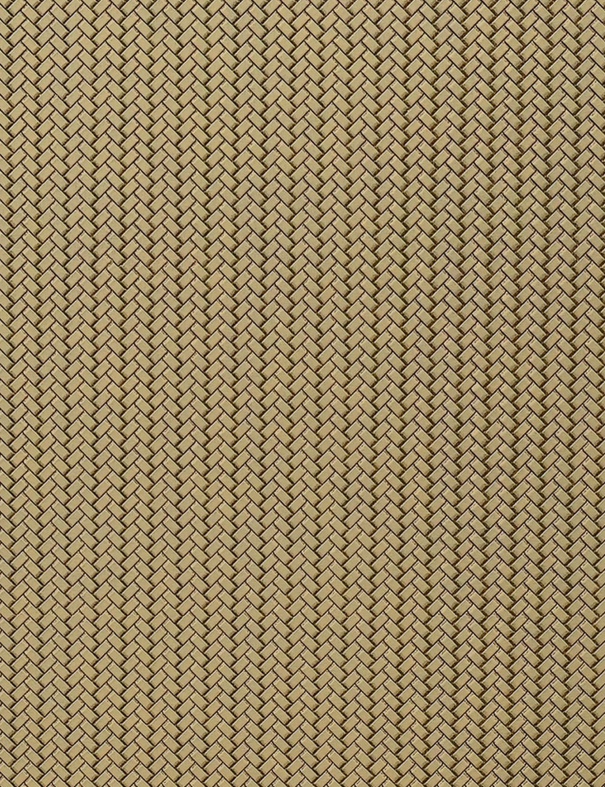 Tan woven wall panel with textured cane pattern and diagonal grain direction.