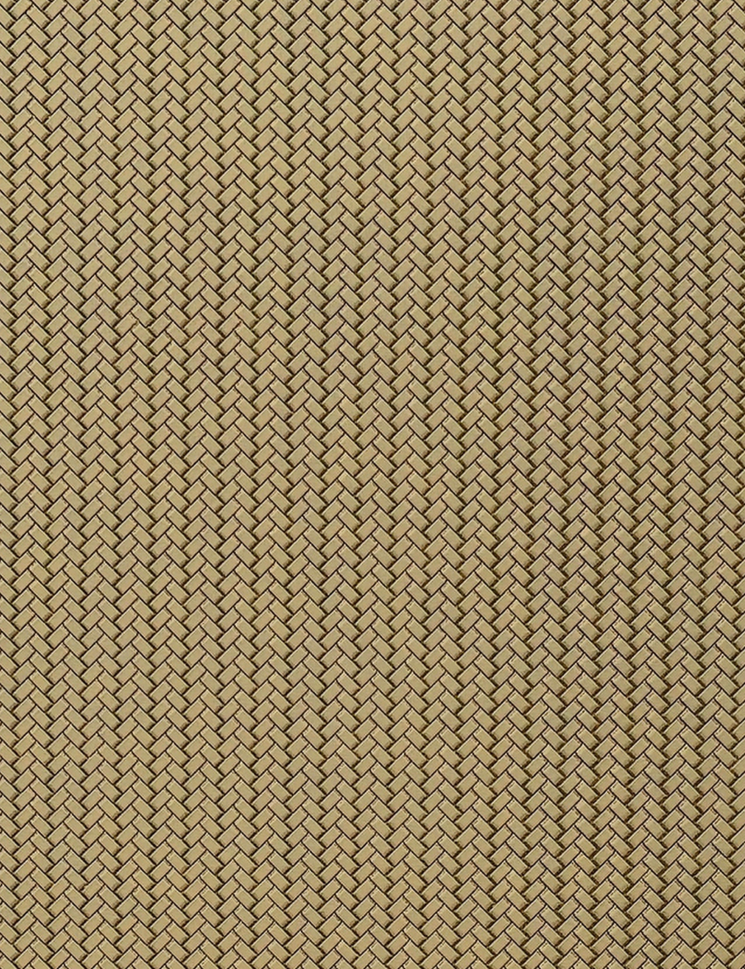 Tan woven wall panel with textured cane pattern and diagonal grain direction.