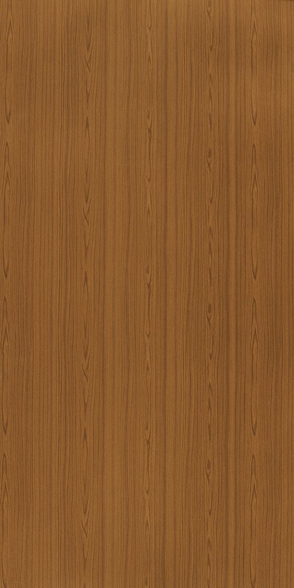 Brown wood grain laminate with suede finish and vertical wood pattern texture.