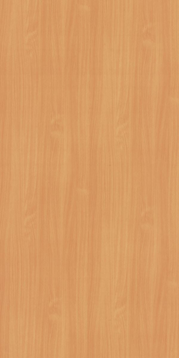 Yellow wood grain decorative laminate with suede finish and vertical wood pattern texture