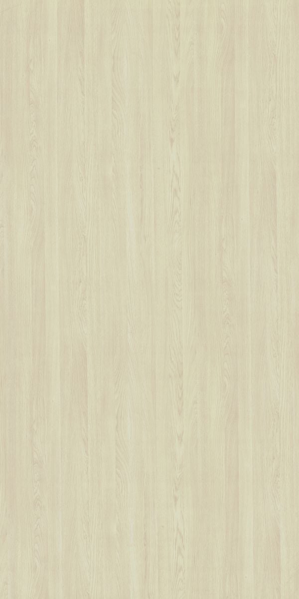 Cream wood grain laminate with suede finish and vertical wood pattern texture