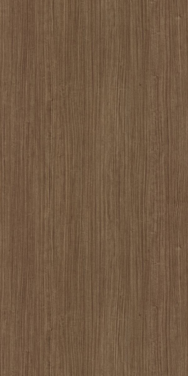 Brown wood grain laminate with suede finish and vertical texture pattern, showcasing a natural wood appearance and subtle