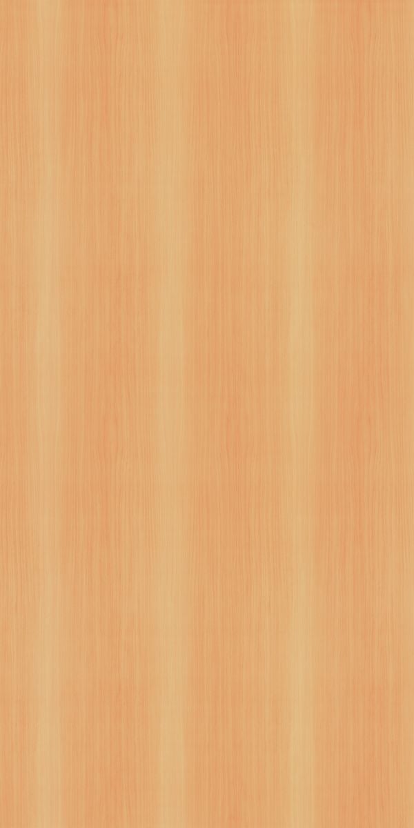 Beige wood grain laminate with suede finish and subtle texture, displaying a light wood pattern with vertical striations.
