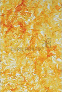 Yellow marble wall panel with textured finish and swirling pattern, Euro Pratik watermark visible in center.