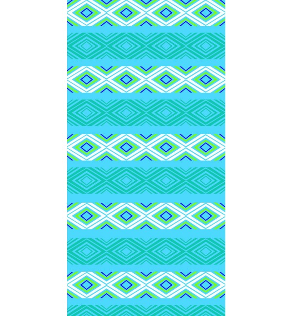 Multi-coloured geometric patterned designer laminate with suede finish, featuring diamond shapes and stripes in various