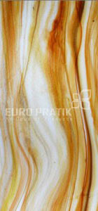 Multi-color marble wall panel with textured finish and wavy pattern, Euro Pratik watermark visible in the center of the image