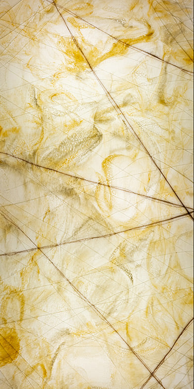 Gold marble wall panel with textured finish and diagonal pattern, featuring marbled design and visible texture on louver