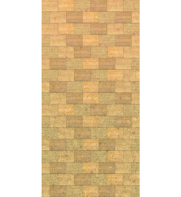 Brown wood grain decorative laminate with high gloss finish and rectangular pattern, showing wood texture and grain details.