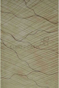 Beige marble wall panel with textured finish and veining pattern, Euro Pratik watermark visible on louver surface.