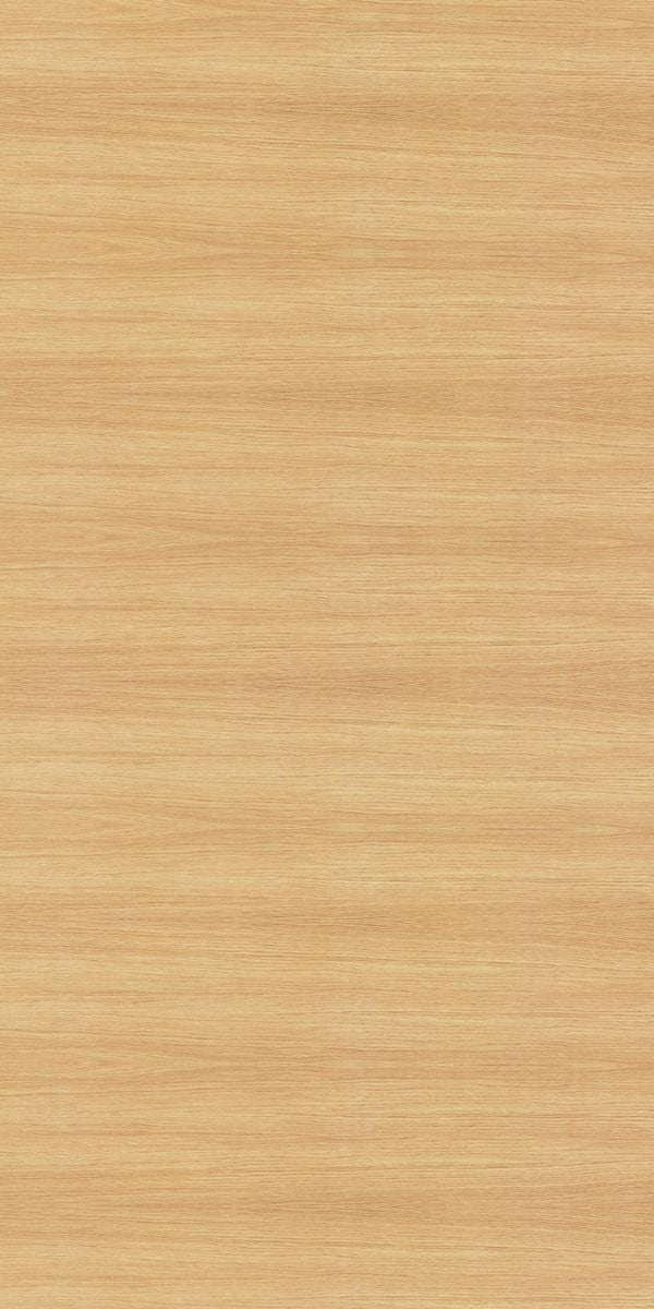 Beige wood grain decorative laminate with suede finish and horizontal wood pattern texture