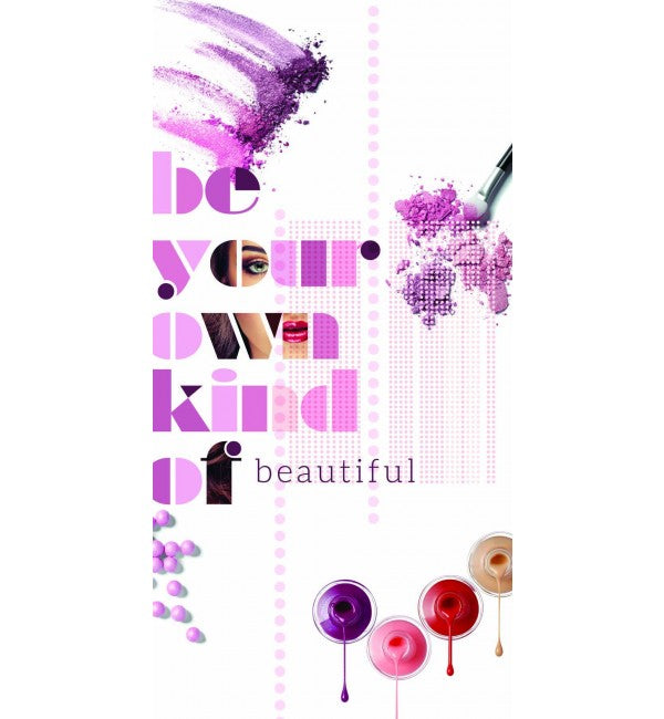 Multi-coloured designer laminate with suede finish, featuring pearls and drops pattern in rose tones, showing textured