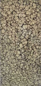 Beige textured marble wall panel with cracked stone pattern and rough finish, Euro Pratik louver product sample.