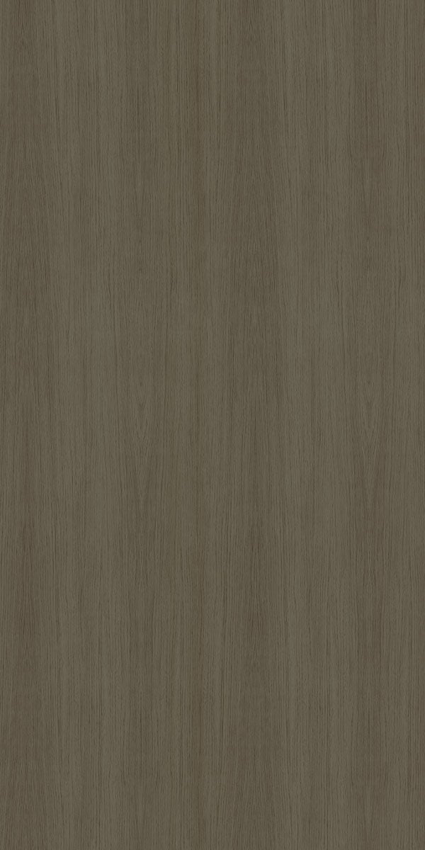 Grey wood grain laminate with suede finish and vertical texture pattern