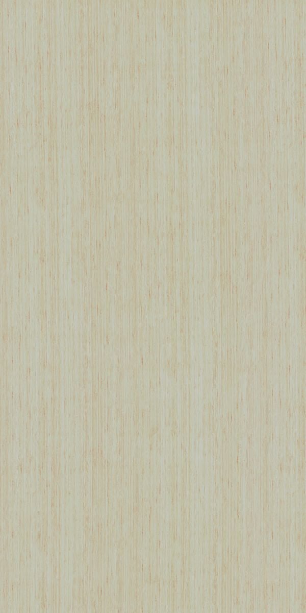 Ivory wood grain laminate with suede finish and vertical texture pattern, decorative laminate for interior use.