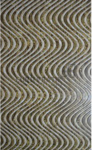 Multi-color marble louver panel with textured wavy pattern and stone appearance, showing detailed texture and grain.