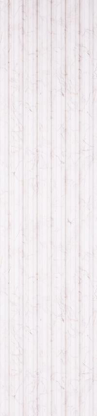White wood louver panel with textured finish and vertical slats, showing wood grain pattern and subtle sheen.