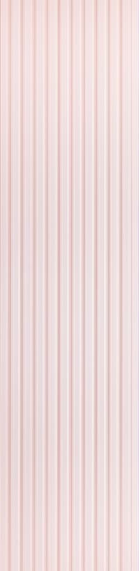 Pink fluted wall panel with textured finish and vertical grooves.