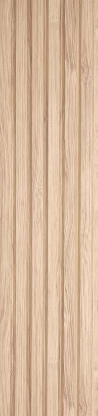 Beige wood grain texture with vertical slats, wood louvers wall panel with textured finish and natural pattern.